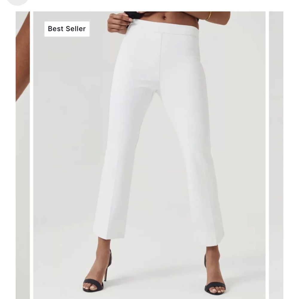 Spanx Tall On-the-go Kick Flare Pant w Ultimate Opacity Technology Classic White